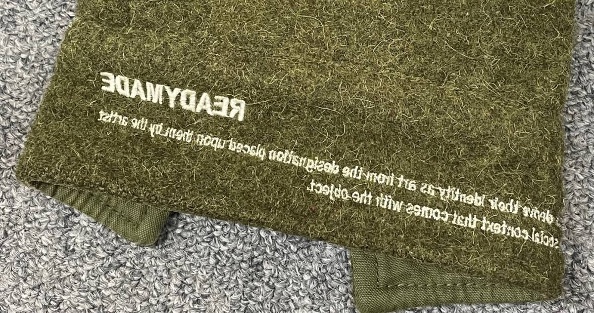 □ READYMADE 18SS リメイク 刺 ブランケット オーバーサイズ シャツ
