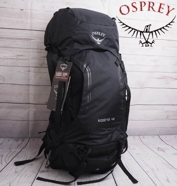 osprey kestrel 48 黒 オスプレイ ケストレル ザック バック - 通販
