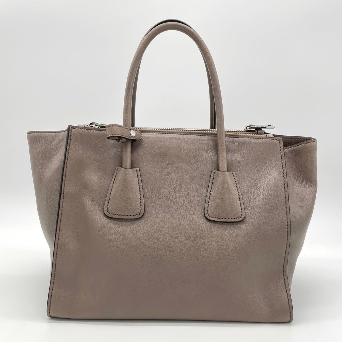 希少】PRADA プラダ ハンドバッグ 2way ショルダーバッグ グレー