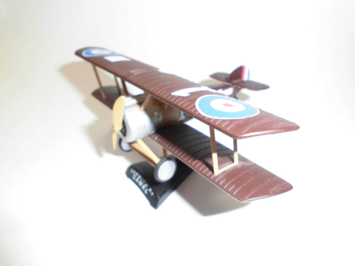 Ql870 Metal die-cast Sopti Camel F.1 British Air Force Brown 1/63 ソッピース キャメル イギリス空軍 複葉戦闘機 フィギュア 模型の画像2