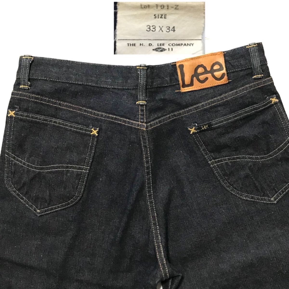 濃紺 復刻 90年代 ビンテージ Lee リー 50s 101Z W33 ストレート 濃紺 復刻 90年代 ビンテージ Lee リー 50s 101Z W33 ストレート