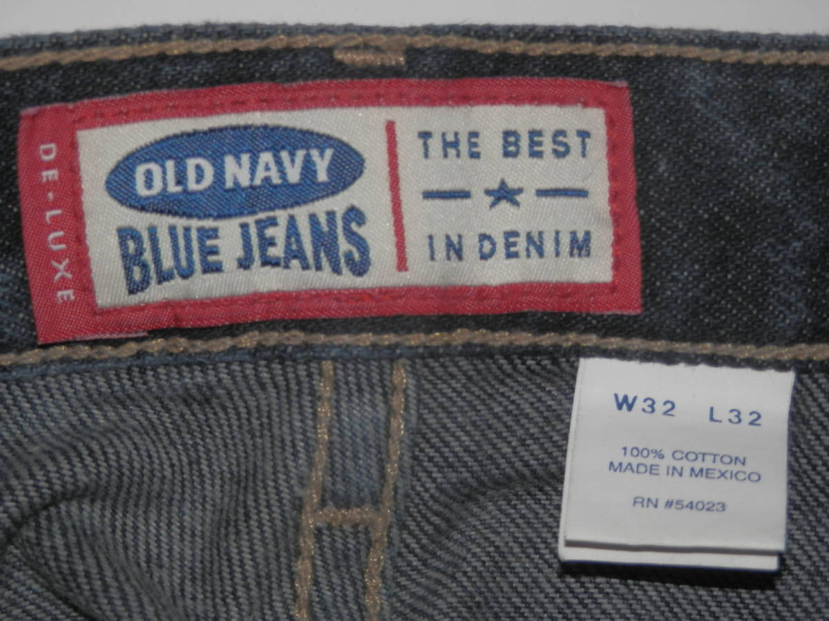 【 デニムパンツ 】OLD NAVY Blue Jeans オールドネイビー ブルージーンズ size W32 L32 メキシコ製_画像8