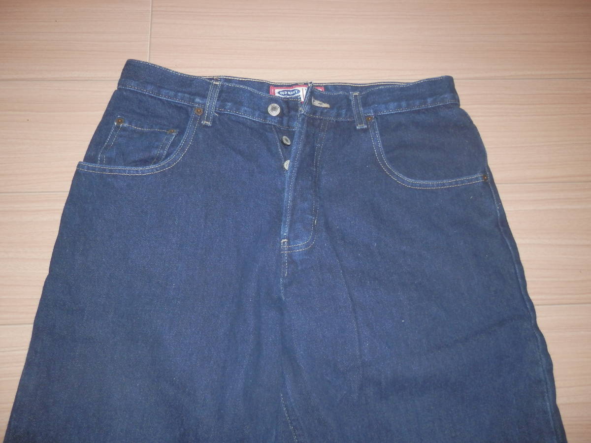 【 デニムパンツ 】OLD NAVY Blue Jeans オールドネイビー ブルージーンズ size W32 L32 メキシコ製_画像2