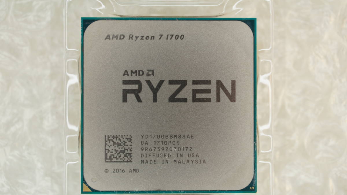 【Socket AM4・16スレッド・TDP65W】AMD Ryzen 7 1700