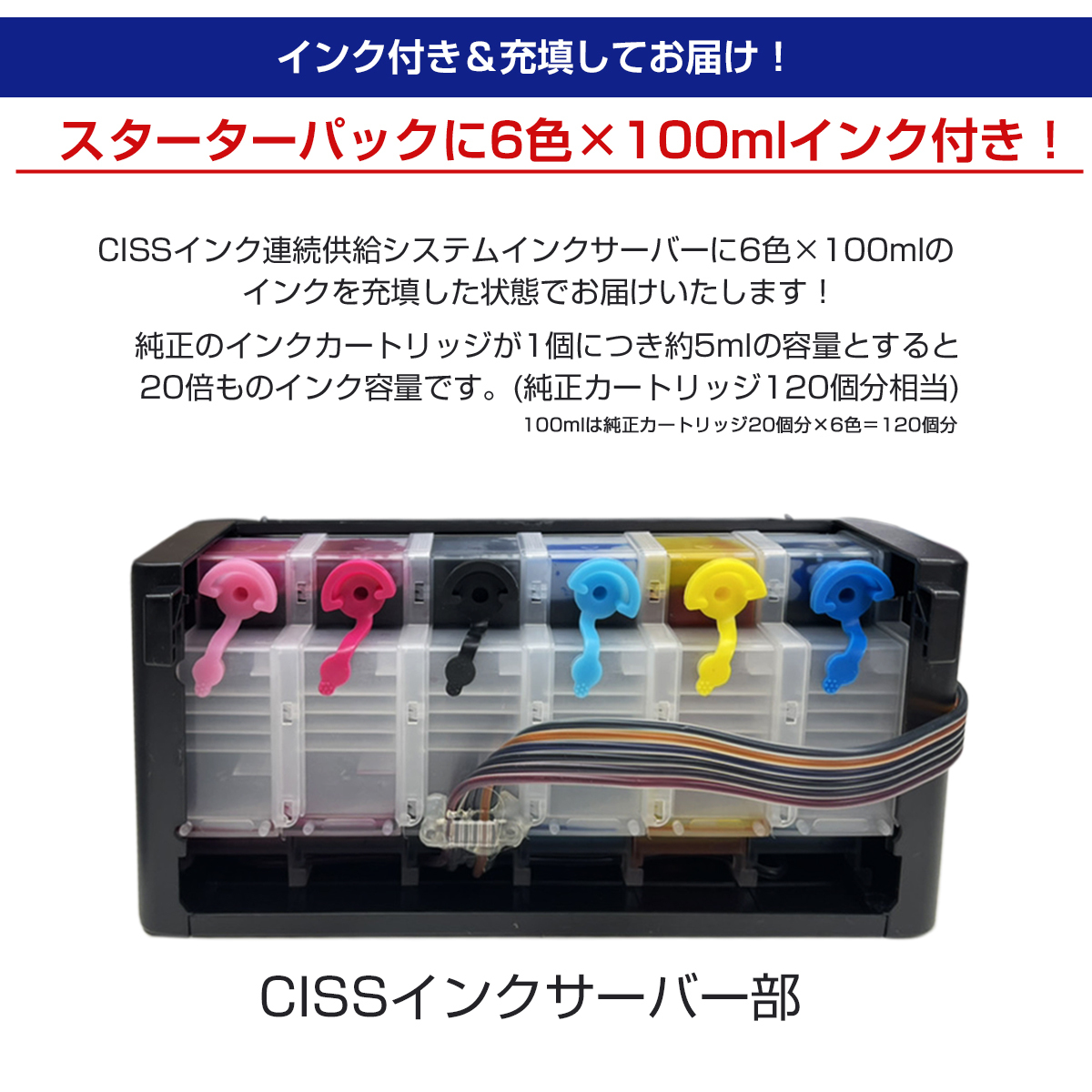 タンク式でインクを補充 Ecoink Tank システム単品 PM-A840S対応【EPSON社 IC6CL50インク型番対応】 BOX 印刷コスト削減応援 とてもエコ_画像4