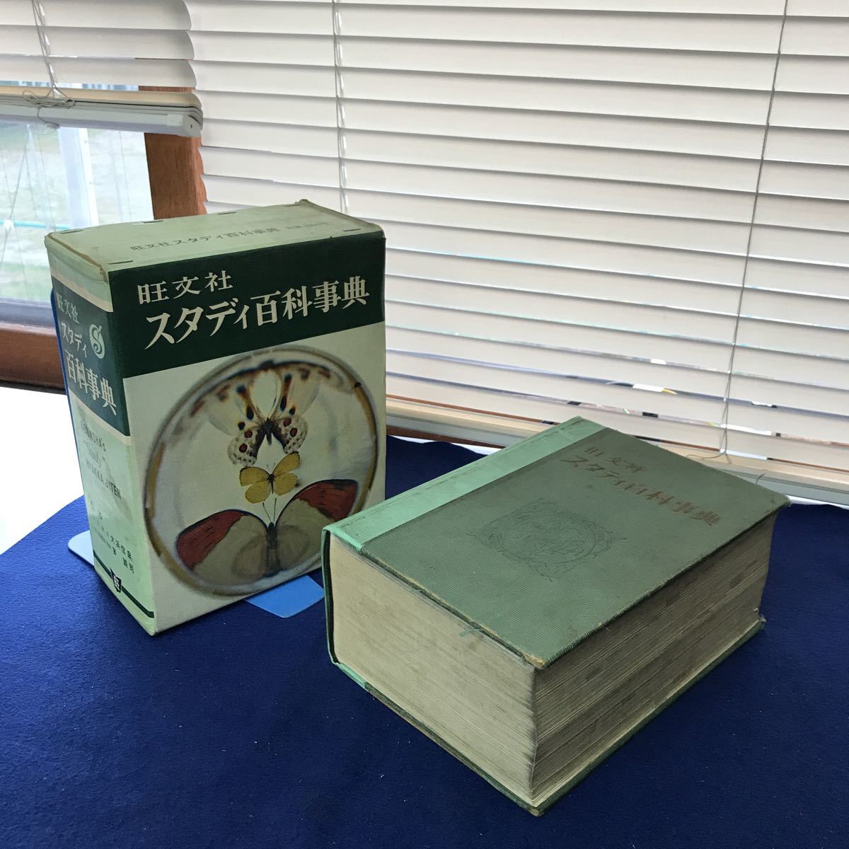 D03-042 旺文社 スタディ百科事典 外箱に擦れ、破れ、書籍に折れありの画像1