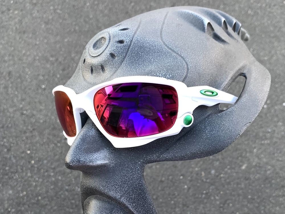 LINEGEAR　オークリー　Newレーシングジャケット用　偏光レンズ　UV420　タンザナイト　Oakley　New Racing Jacket_画像4