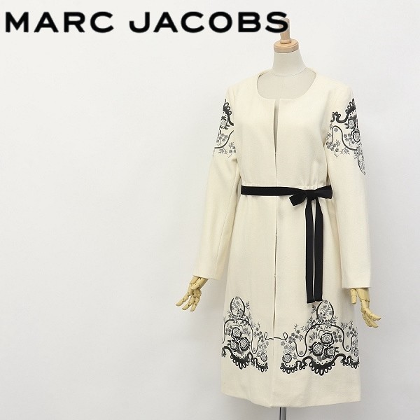 ◇MARC JACOBS マークジェイコブス ウエストリボン 刺繍 ウール ノー ...