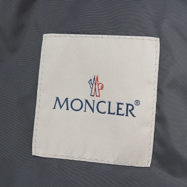 国内正規品◆MONCLER モンクレール CLAYT クレイト ロゴワッペン フード ダウン コート グレー 0_画像7