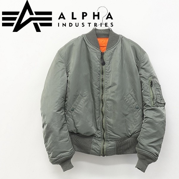 USA製○ALPHA INDUSTRIES アルファ 1968年復刻 MA-1 フライト