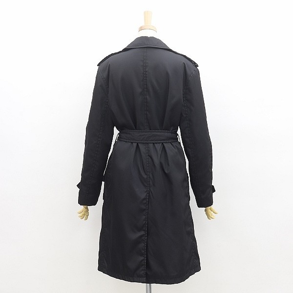 国内正規品○PRADA プラダ 中綿入り ナイロン ベルト付き トレンチ