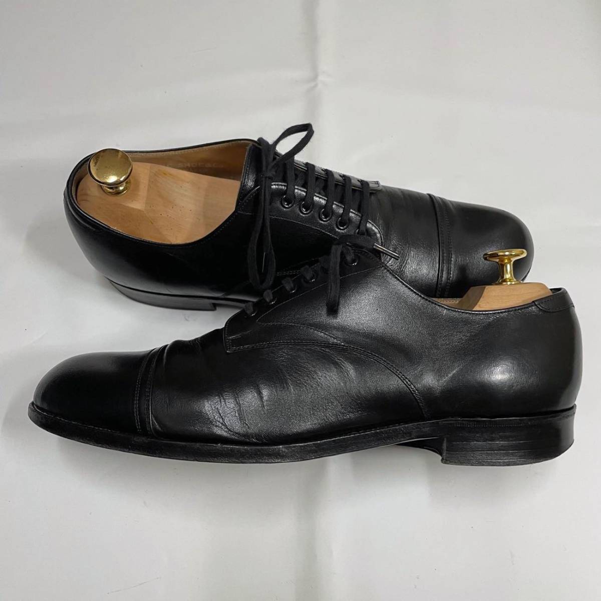 AUTHENTIC SHOE&Co, オフィサーレザーシューズ 短靴 定価88,000円 25.5cm オーセンティックシュー アンドコー メンズ革靴 foot the coacher_画像3