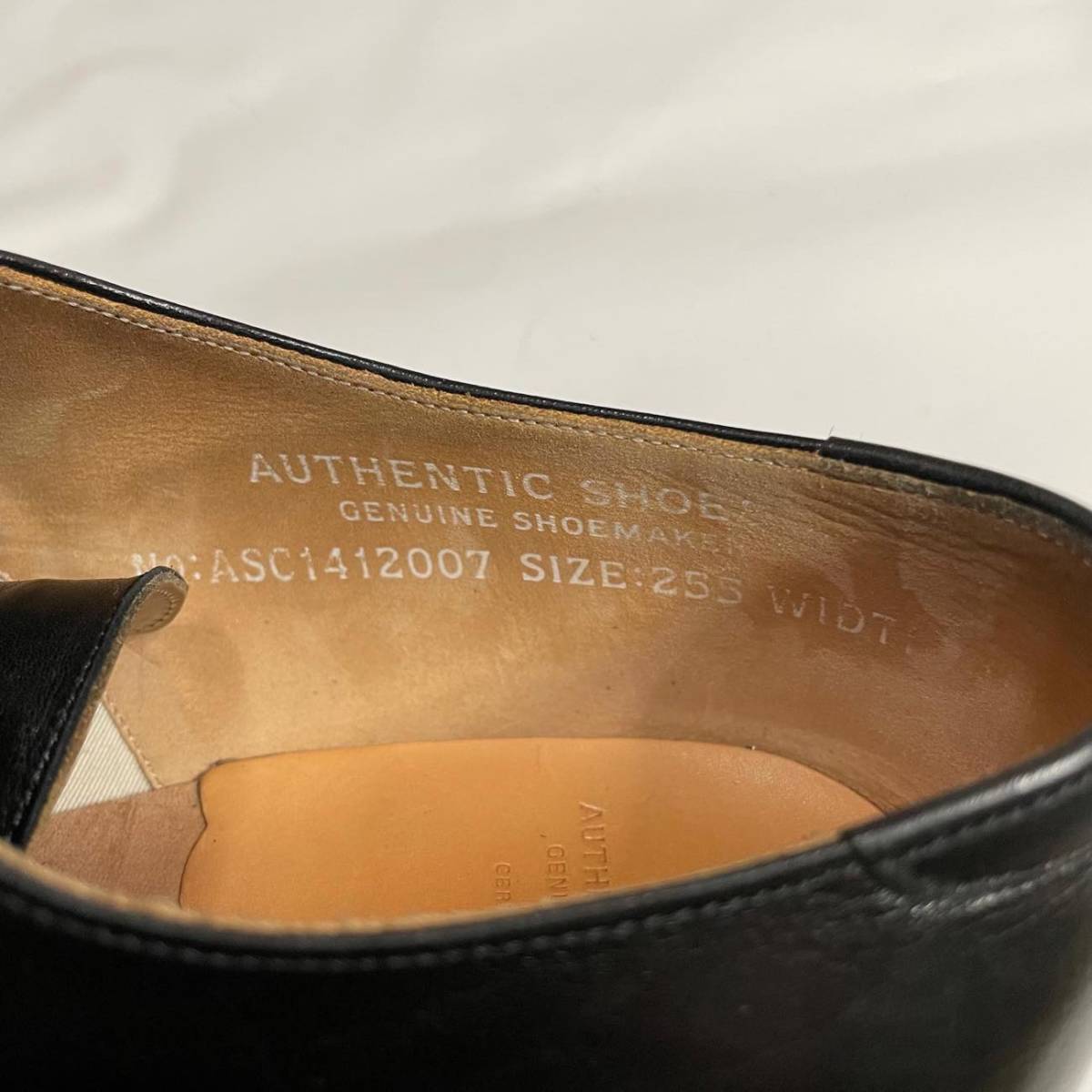 AUTHENTIC SHOE&Co, オフィサーレザーシューズ 短靴 定価88,000円 25.5cm オーセンティックシュー アンドコー メンズ革靴 foot the coacher_画像6