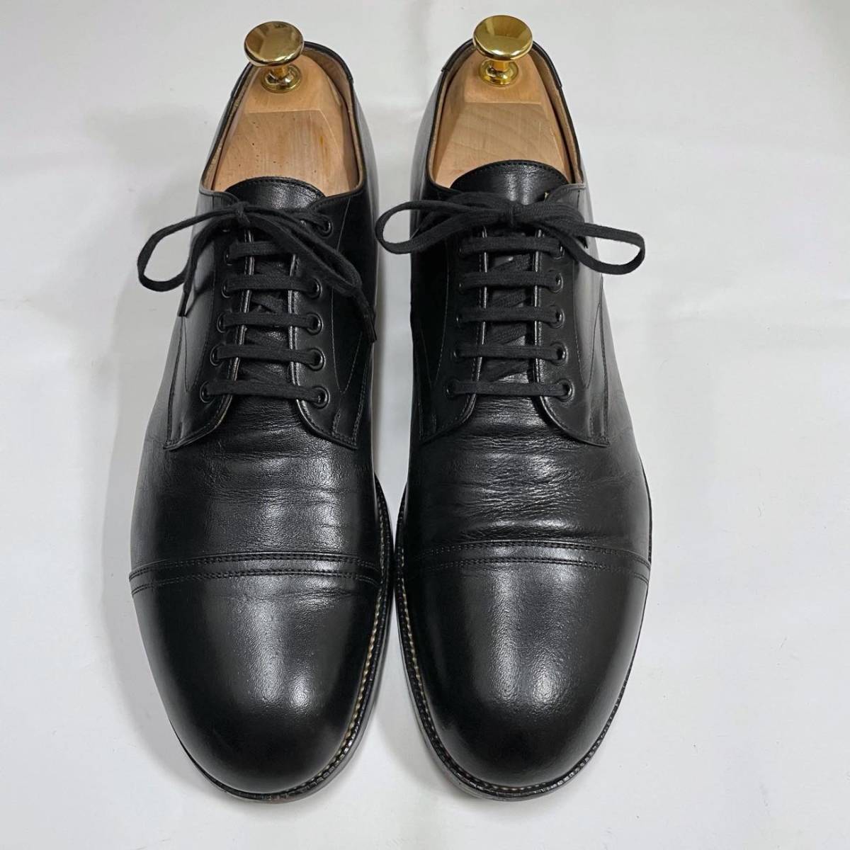 AUTHENTIC SHOE&Co, オフィサーレザーシューズ 短靴 定価88,000円 25.5cm オーセンティックシュー アンドコー メンズ革靴 foot the coacher_画像2