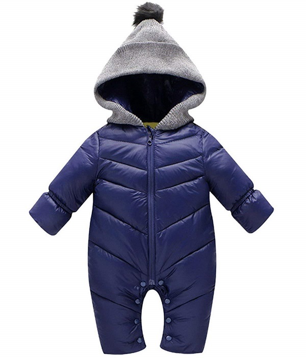  baby Jump костюм комбинезон выход одежда ( голубой S) костюм мульт-героя с хлопком толстый защищающий от холода 