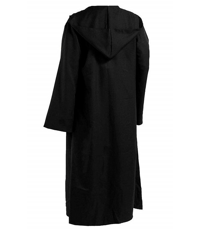  мужской туника с капюшоном . длинный манто ( чёрный M) рыцарь asasin low b маскарадный костюм костюмированная игра 