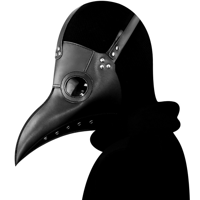 pe -тактный маска птица маска маска костюмированная игра Halloween маскарадный костюм ( черный ) готический пар punk 