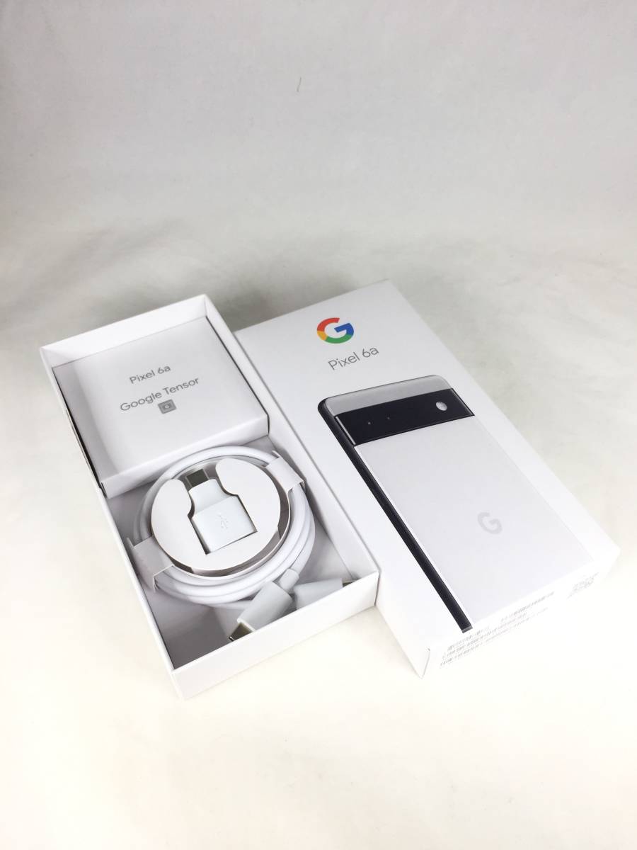 未使用品】Google Pixel 6a 128GB au 利用制限〇 SIMフリー Chalk