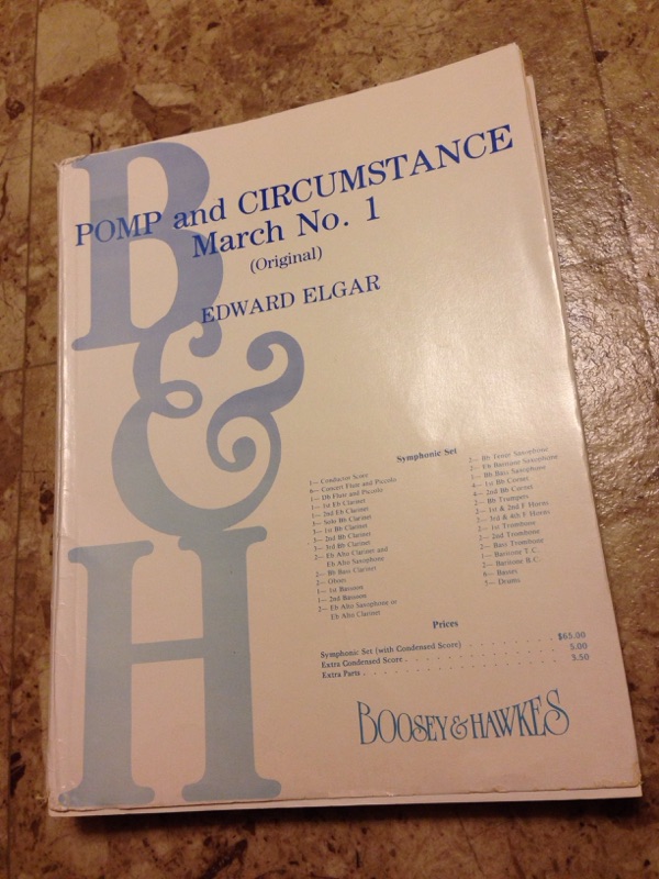 即決 送料無料 絶版 楽譜 Pomp and Circumstance March No.1 (Original) Symphonic set Edward Elgar 威風堂々 第1番 Boosey&Hawkes