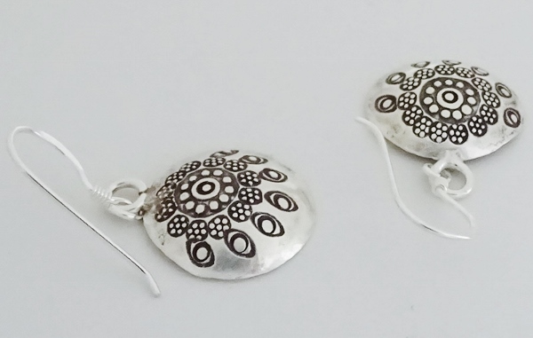 * Curren silver earrings stamp * Drop * Curren group [17tp04]