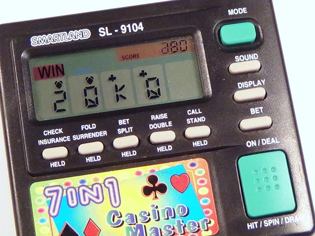  редкость необычный мобильный азартная игра игра SMARTLAND Casino тормозные колодки 7IN1 SL-9104 LSI LCD Casino карты слот Poe машина 7 игра 
