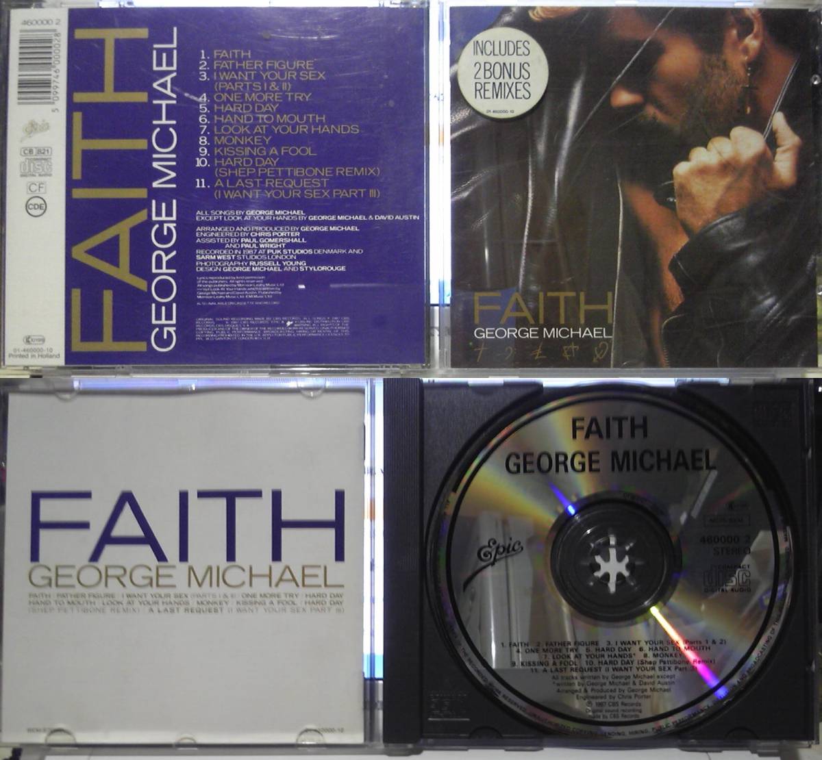 GEORGE MICHAEL FAITH 2種＆OLDER (シール付き3枚)＆JESUS TO A CHILD,WHAM! EDGE OF HEAVEN,THE FINAL_画像3