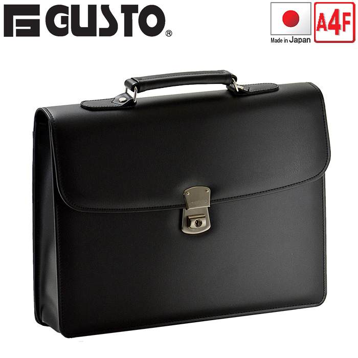開閉しやすい一段錠前付きのカブセクラッチバッグ ビジネス鞄の定番 結婚式 フォーマルビジネスバッグ メンズ A4 G-GUSTO #23467