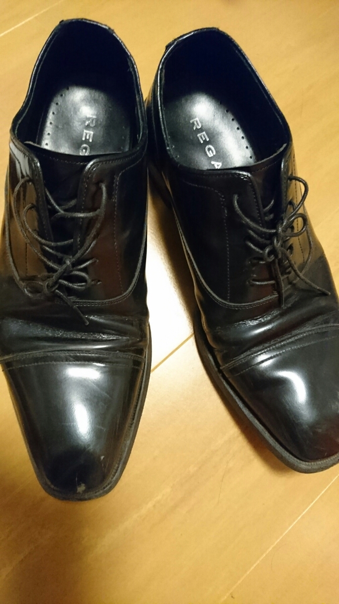 25.5 リーガル REGAL ブラック ビジネス シューズ 革靴 高級 スーツ