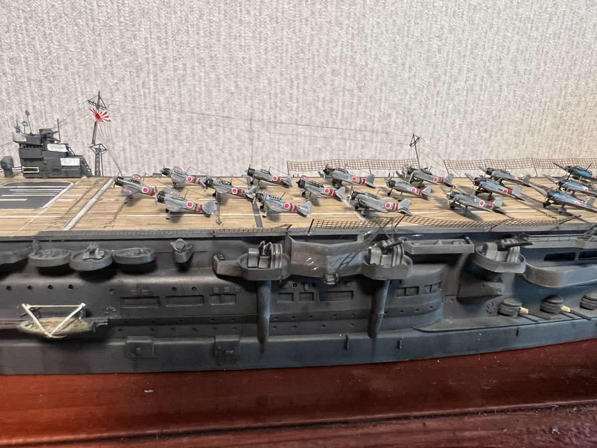 1/700帝国海軍 第一航空戦隊航空母艦 加賀完成品 空母 加賀 飛龍 700 ジオラマ