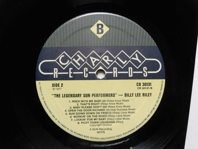 Billy Lee Riley/The Legendary Sun Performers SUNレコード、ロカビリー&ロックン・ロール57~59年のシングル音源コンピレーション希少UK盤_画像4