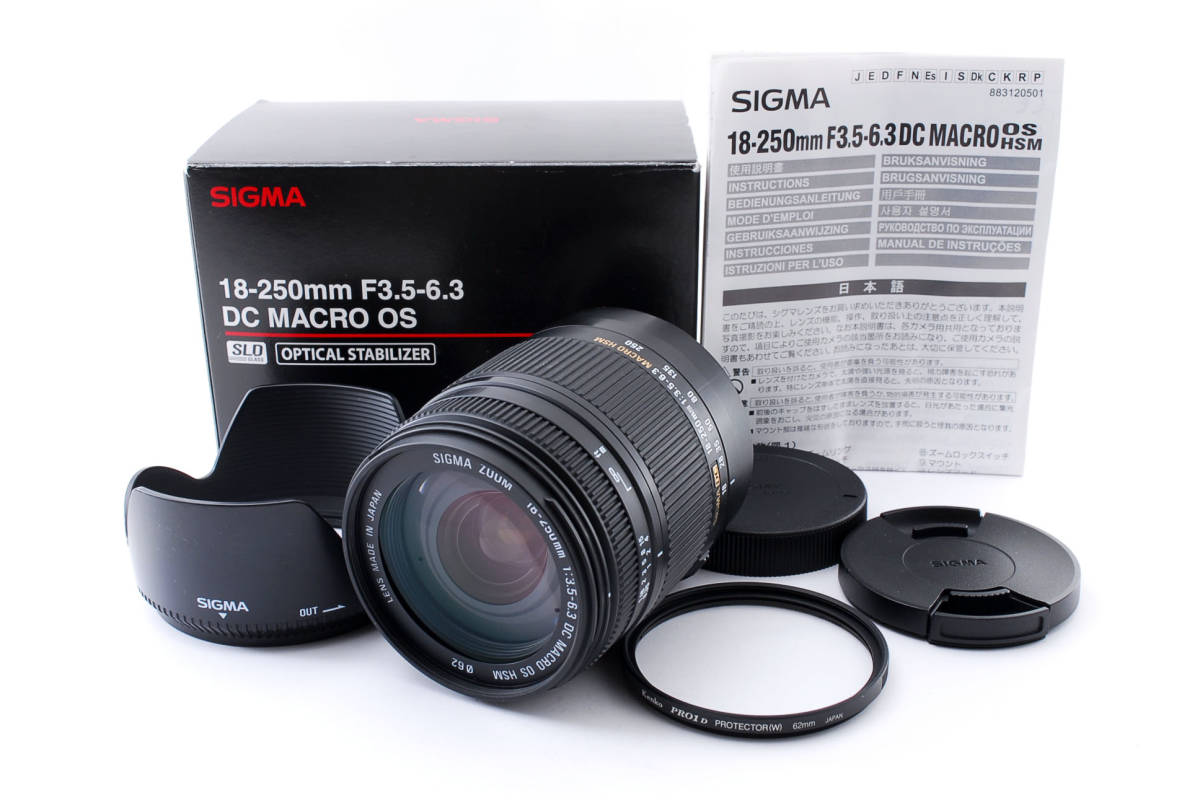 SIGMA シグマ 18-250mm f3.5-6.3 DC MACRO OS HSM(EFマウント