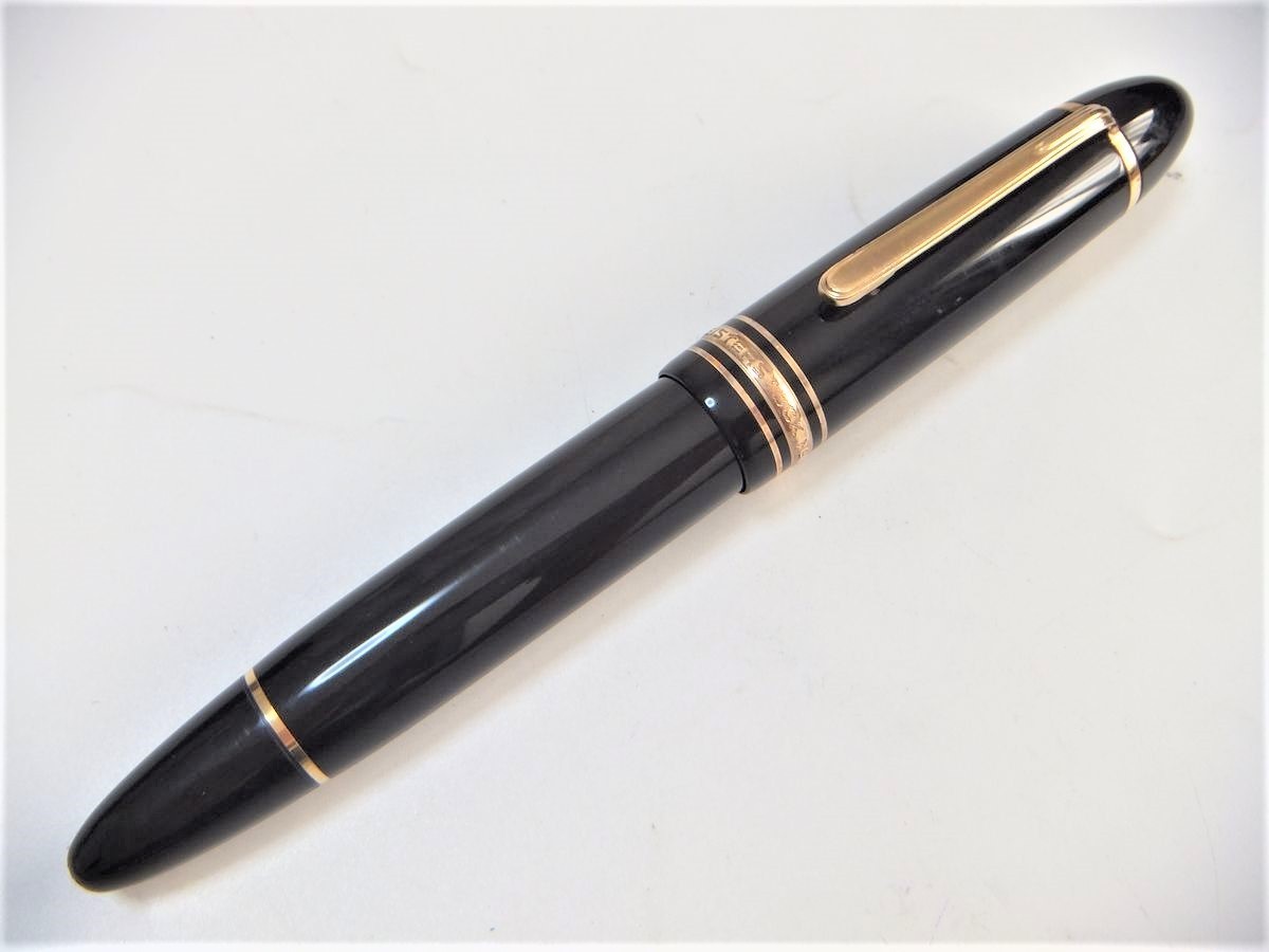 1円～ おたからや★B0913-20　MONTBLANC モンブラン 万年筆 マイスターシュティック No.149 ペン先14C585刻印 計1点_画像2