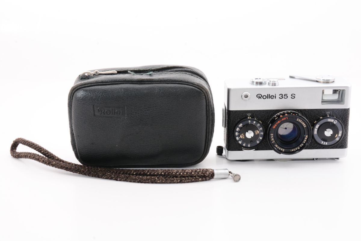 外観特上級】ケース付 Rollei 35 S シルバー Sonnar 2.8/40 コンパクト