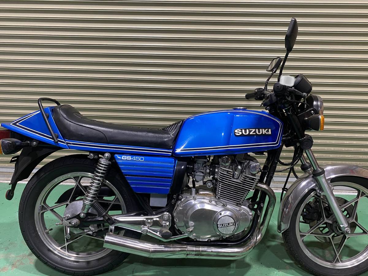 Yahoo!オークション - 450ザリ GS450 GSX450E ブルー GS450...