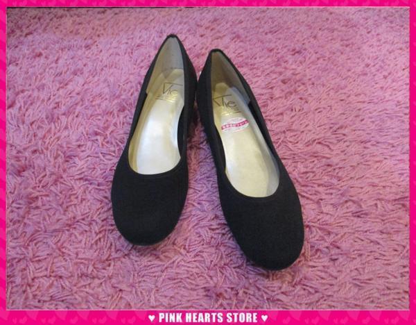  новый товар женский обувь *Vie чёрный балетки biju- каблук L 51-3121