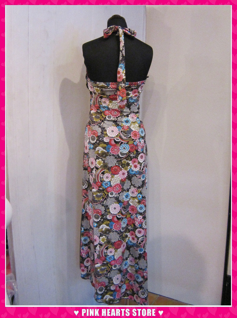  new goods lady's * price cut!!GTITALY peace pattern dress 9 number 18-468