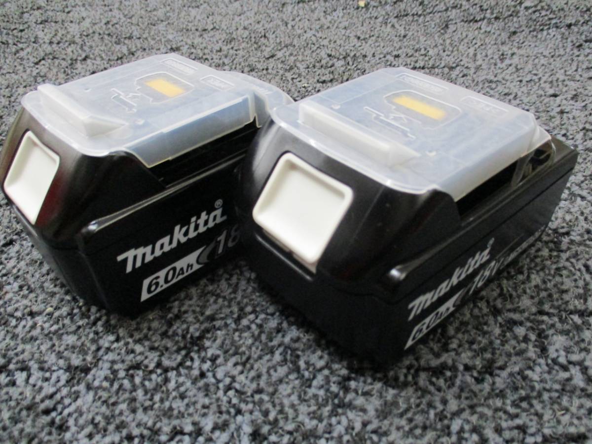 未使用品 MAKITA マキタ 純正 18V6Ah バッテリー BL1860B 残量表示付き