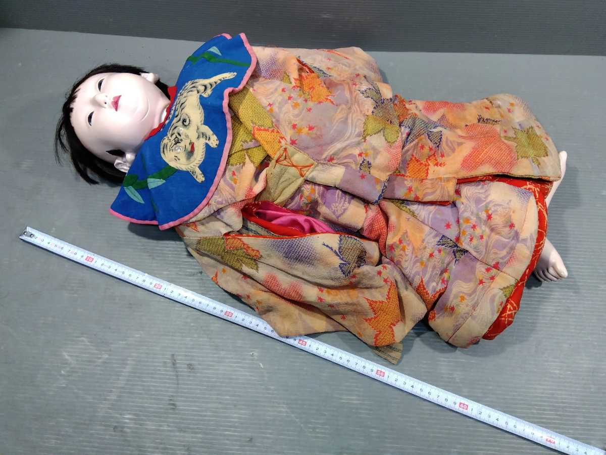 ⑧時代 古い 日本人形 市松人形 大正 昭和 レトロ 当時物 着物 ⑧時代 古い 日本人形 市松人形 大正 昭和 レトロ 当時物 着物