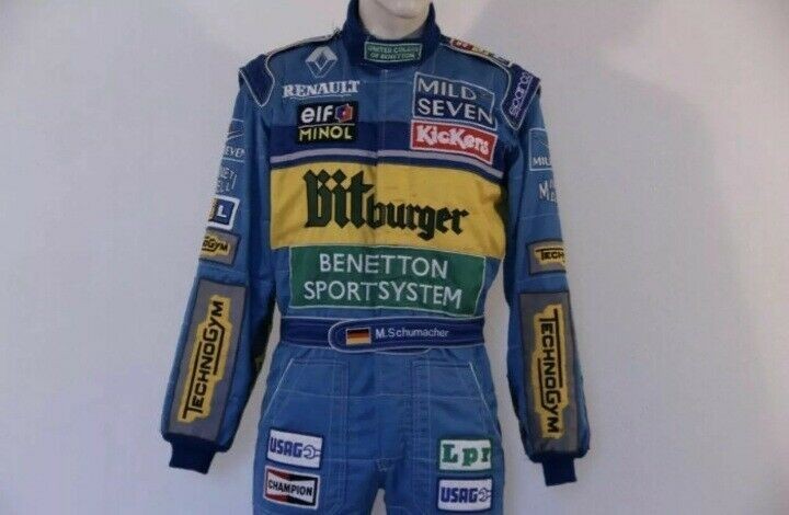 海外　限定品　送料込み ミハエル・シューマッハ 1995 printed Race suit レーシングスーツ　　サイズ各種　2