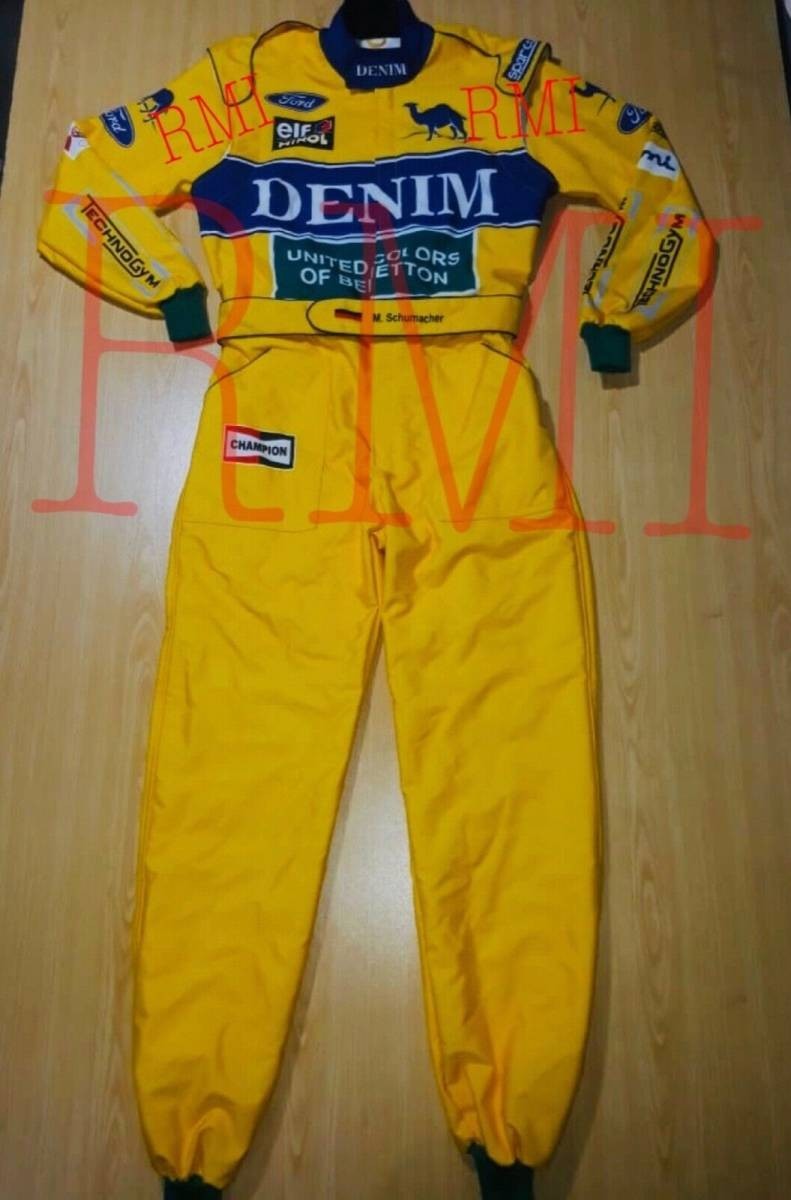 海外　限定品　送料込み ミハエル・シューマッハ レーシングスーツ 1991　　サイズ各種　レプリカ　2_画像1