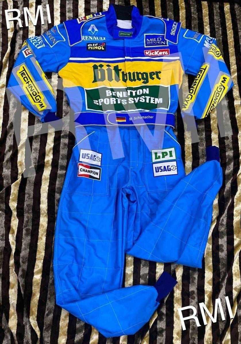 海外　限定品　送料込み 　ミハエル・シューマッハ　F1　レーシングスーツ　F1 Michael Schumacher 1995 サイズ各種