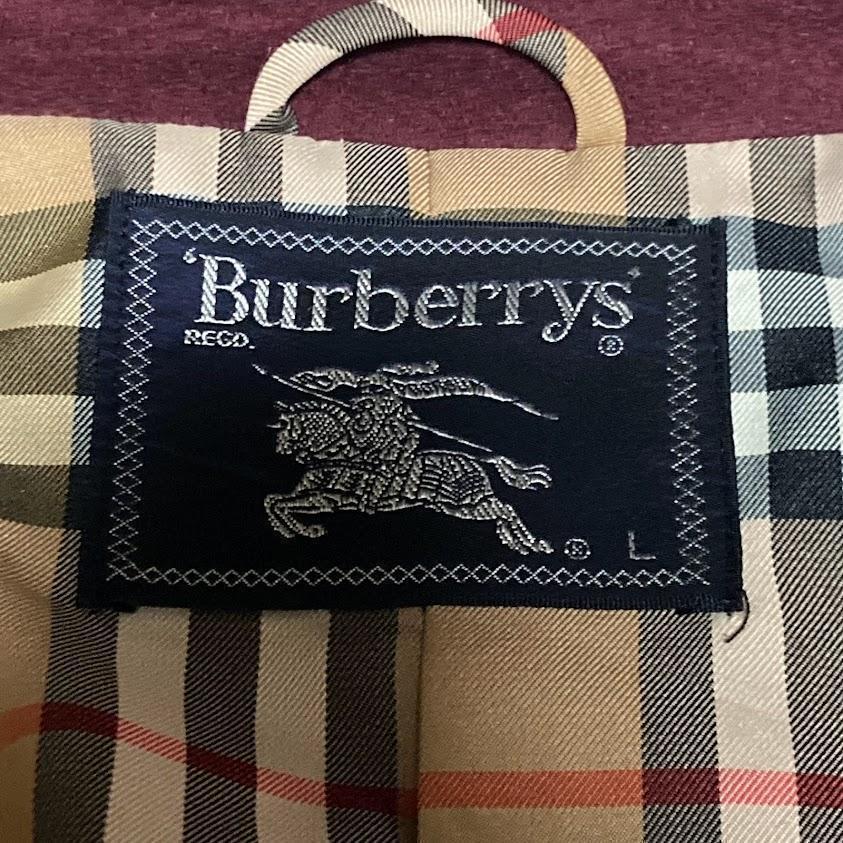 BURBERRYS バーバリーズ ガウンコート カシミヤ混 裏地ノバチェック フォースロゴ刺繍