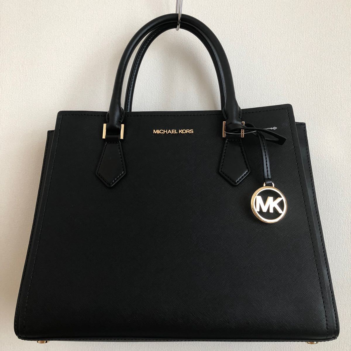 新品 マイケルコース バッグ レザー ブラック 黒 2way MICHEAL KORSあ