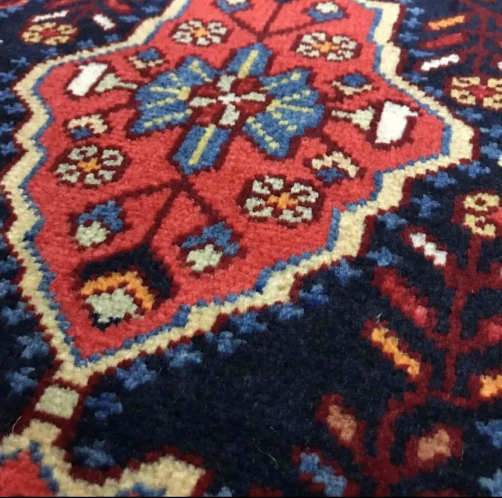 ペルシャ絨毯 ビンテージ トライバルラグ (ユニーク品)No:34115_画像8