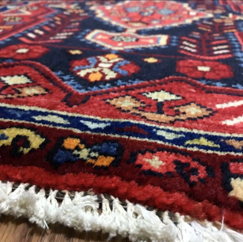 ペルシャ絨毯 ビンテージ トライバルラグ (ユニーク品)No:34115_画像3