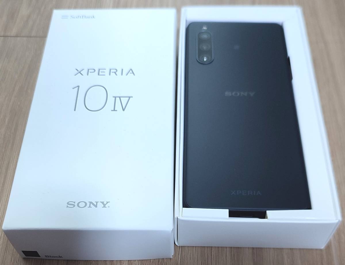 送料無料】SONY Xperia 10 IV ブラック SIMフリー 5G対応 128GB