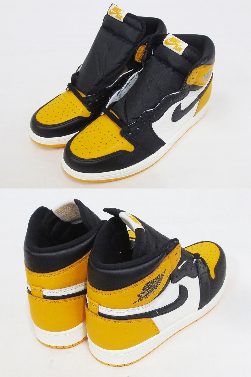 未使用☆NIKE AIR JORDAN 1 RETRO HIGH OG “TAXI/YELLOW TOE” 28.5cm