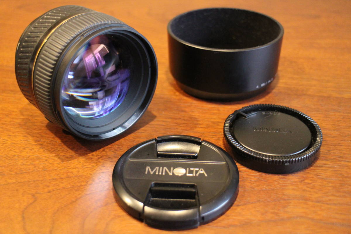 Minolta AF 85mm 1:1.4(22)D カメラレンズ オートフォーカス ミノルタ