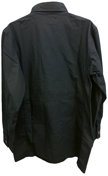 新古品　TOYPLANE　トイプレーン　リップストップ　シャツ　コート　ネイビー　Lサイズ　綿100％　E-132_画像2