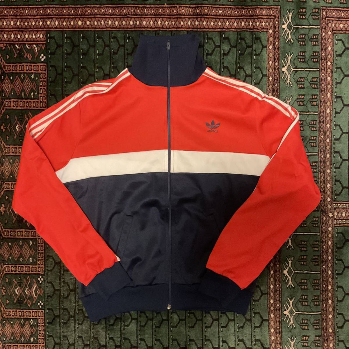 adidas ジャージトップ トラックJKT 紺 L 